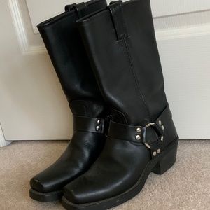 Frye Harness Boots: 7.5 M Black
